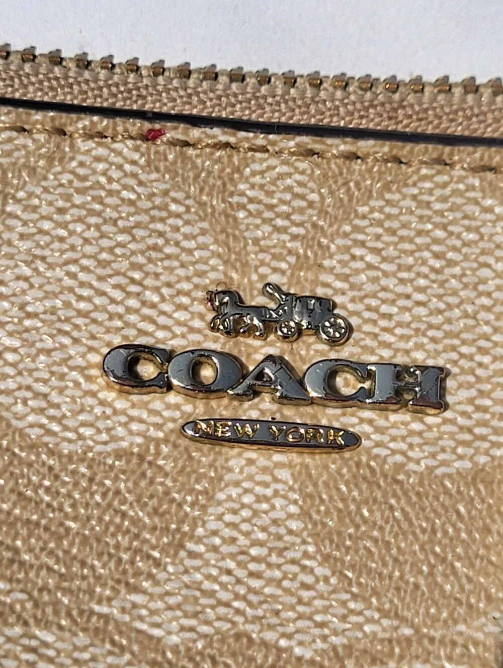 Coach Pacman Brown Small Wristlet Wallet F73387